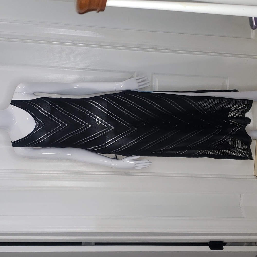 Cupshe Black Bathing Suit Cover Beach Wrap Dress NWT Size Small